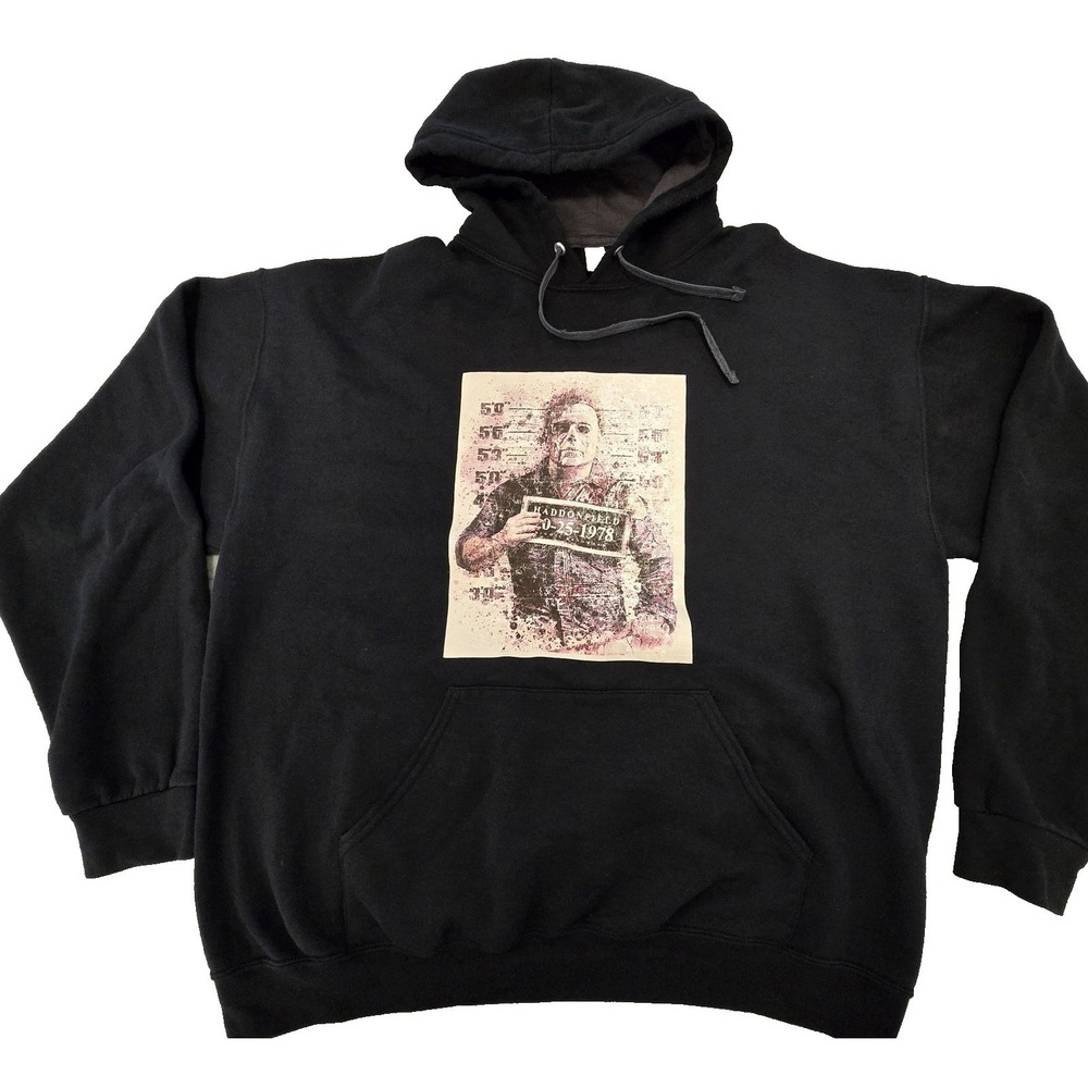 Michael Myers Hoodie Mens XL Black Horror Halloween Haddonfield Graphic Pullover